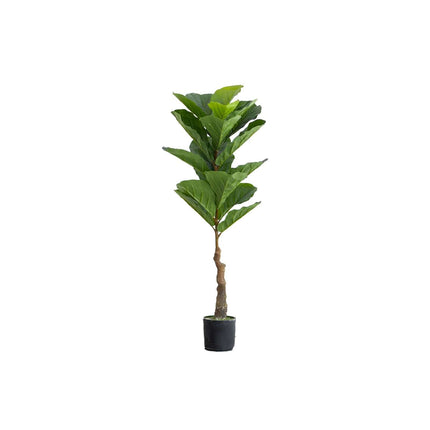 AliKopy 2 Pack 3ft Artificial Fiddle Leaf Fig Trees - Potted, Realisti