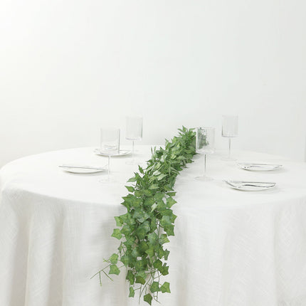 AliKopy 12 Pack 6.5ft Silk Ivy Leaf Garland - UV Resistant, Easy Hang