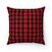 Faux suede Christmas decorative cushion with insert