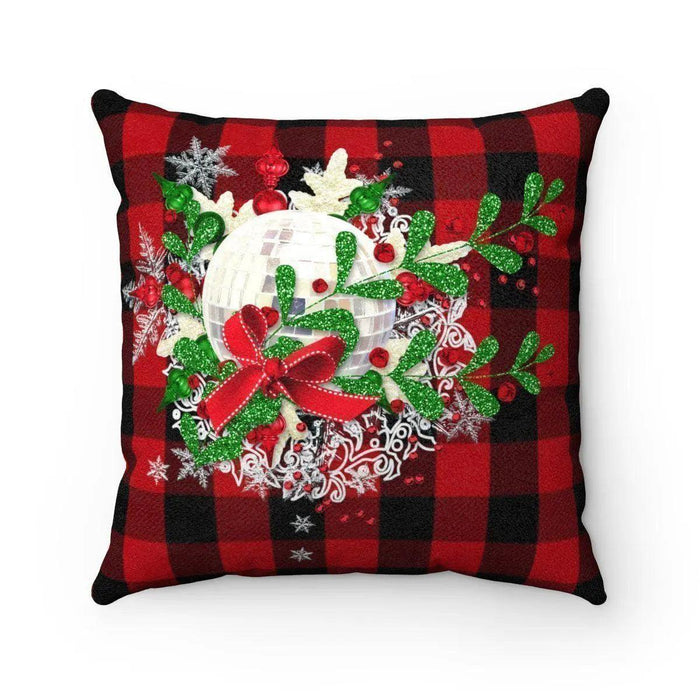Faux suede Christmas decorative cushion with insert - Très Elite