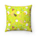 Faux suede Summer decorative cushion with insert