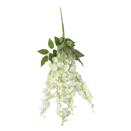 AliKopy 6 Pack Cream Silk Wisteria Vines - Long 21" Hanging Plants