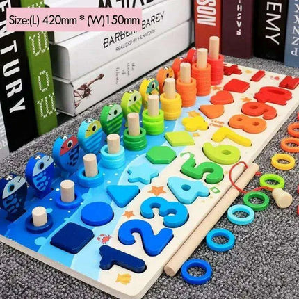 Montessori Math Fishing Puzzle Game - Engaging Educational Toy Set for Early Learners - Boost Skills & Inspire Imagination