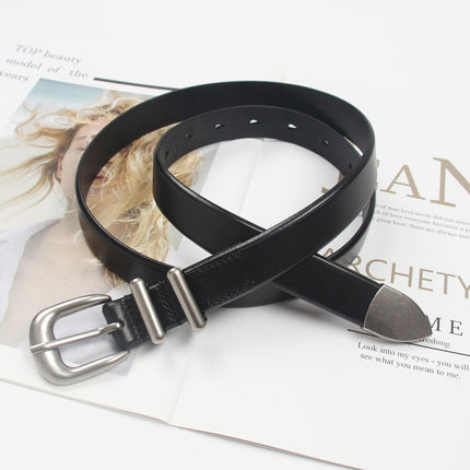 Peekaboo Studio Korean Artistic Silver Buckle Women's Slim Waist Belt