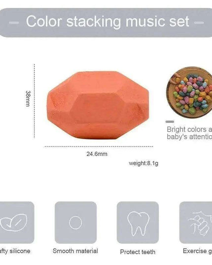 Colorful Wooden Building Blocks Kit for Creative Learning and Logical Development