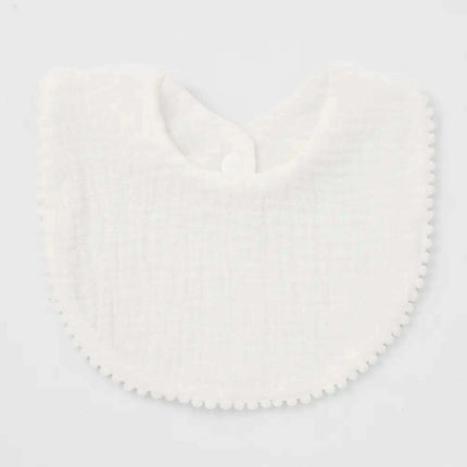 Soft Cotton Baby Bibs with Absorbent Lace - Perfect for Newborns and Toddlers