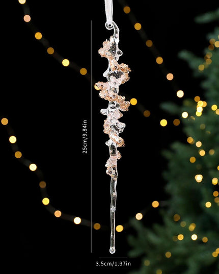 Christmas Decorations Sequined Acrylic Pendant