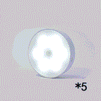 5pcs White light
