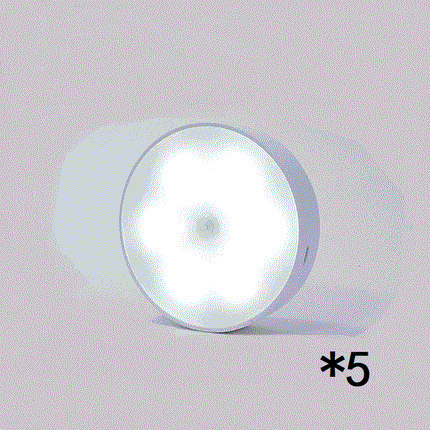 USB Rechargeable Motion Sensor Round LED Puck Light for Kitchen Cabinets
