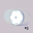 5pcs White light / USB