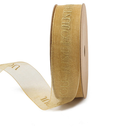 Bronzing Organza Ribbon – Gift & Cake Box Packaging, 15 Designs