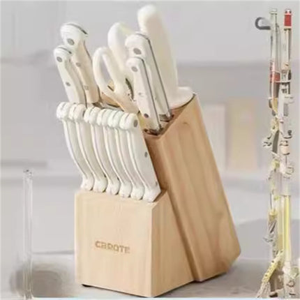 White Handle Stainless Steel Chef Knife 20cm Blade - 3Cr Series