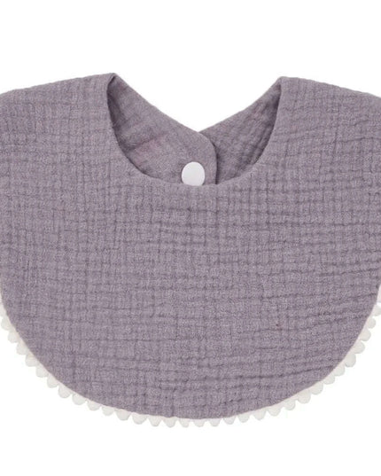 Soft Cotton Baby Bibs with Absorbent Lace - Perfect for Newborns and Toddlers