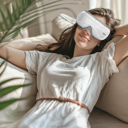 VEVOR Heated Eye Massager - 5 Modes, Bluetooth Music, Foldable Design