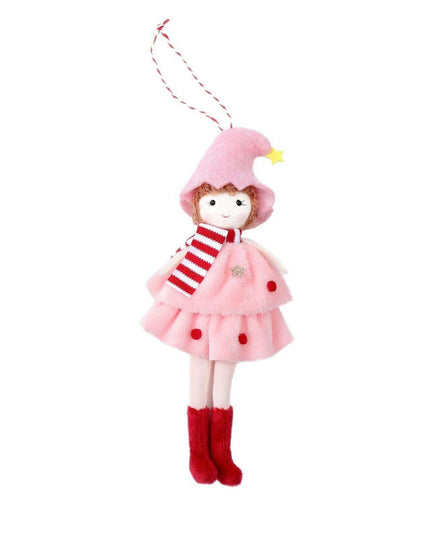 Christmas Cake Dress Girl Doll Angel Pendant
