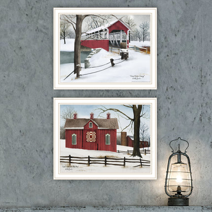 Billy Jacobs 2-Piece Lovers Knot Quilt Wall Art - Framed Decor Print