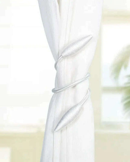 Versatile Plush Alloy Curtain Tiebacks with Adjustable Ropes for Heavy Drapes