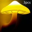 Mushroom / US / Yellow 3pcs