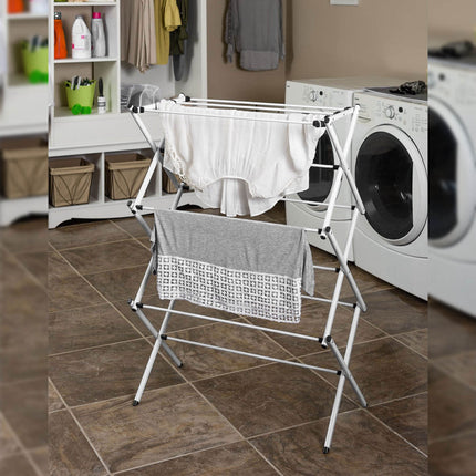 Peekaboo Studio 3-Tier Metal Clothes Airer Dryer - Indoor/Outdoor Use