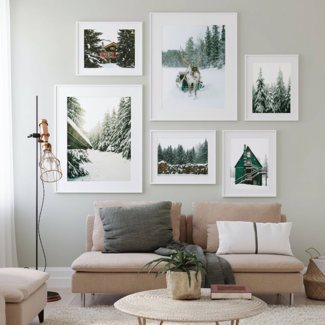 Winter Forest Landscape Mural Art Painting