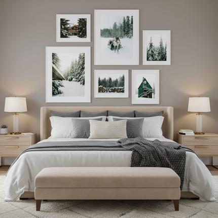Winter Forest Landscape Mural Art Painting