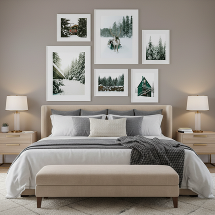 Winter Forest Landscape Mural Art Painting