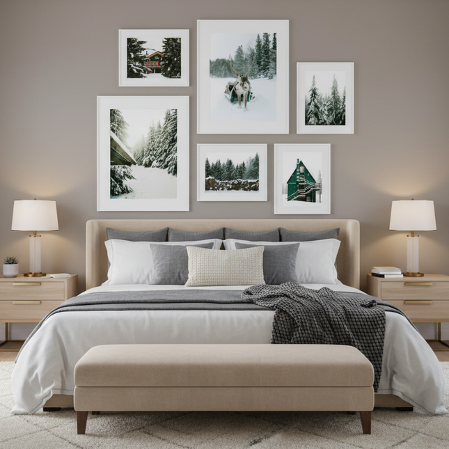 Winter Forest Landscape Mural Art Painting