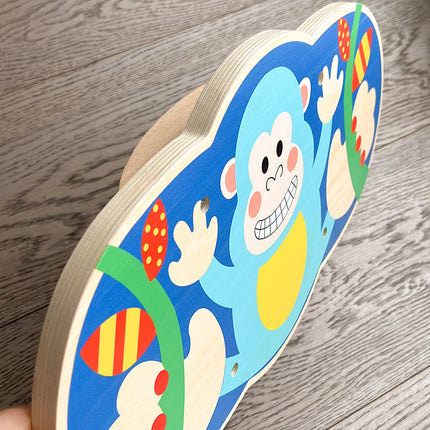 Wooden Balance Board For Children Educational Indoor Toy 42x24x3.5 Cm
