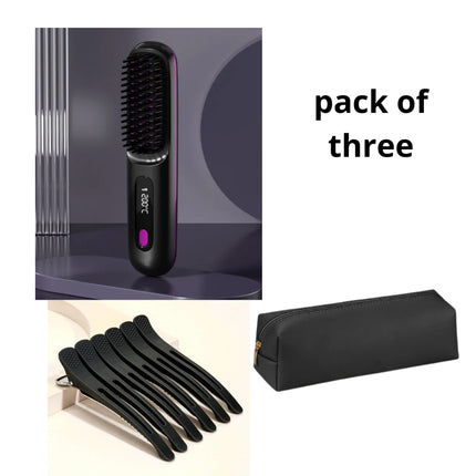 Peekaboo Studio 2-in-1 Wireless Hair Straightener & Curler - Fast Heat