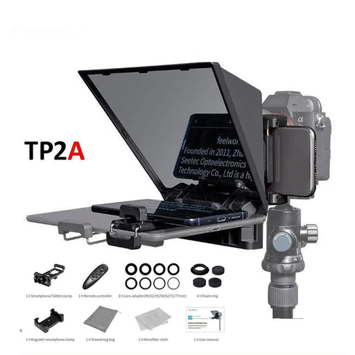 FEELWORLD TP2A 8 Lightweight Teleprompter Kit with Bluetooth Remote Control