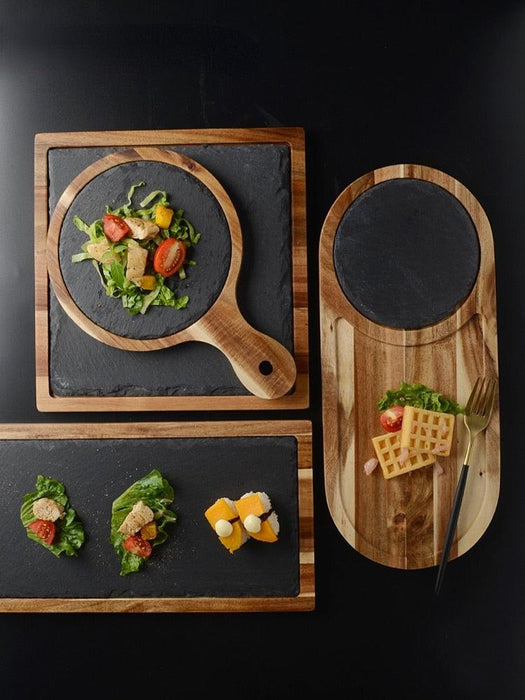 Festive Fruit Wooden Plates Collection
