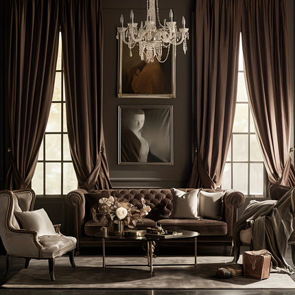 Luxury Wrinkle FREE Faux Suede Curtain