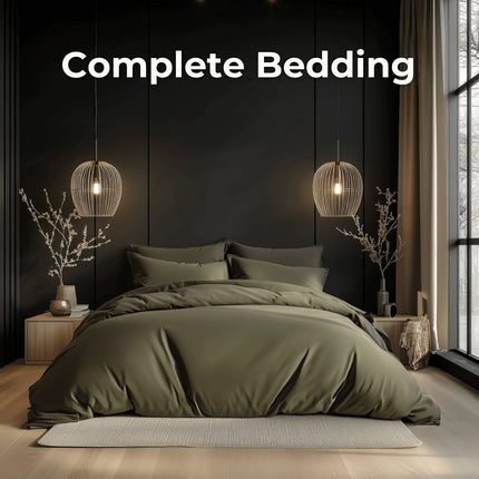 Solid Color Simple Bedding Grey Duvet Cover
