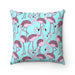Tropical Reversible Throw Pillow Set with Dual Prints