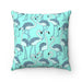 Tropical Reversible Throw Pillow Set with Dual Prints
