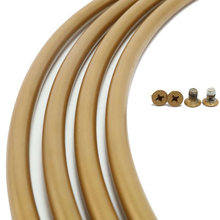 AliKopy 36" Gold Heavy Duty Metal Hoop Wreath - Durable & Versatile De