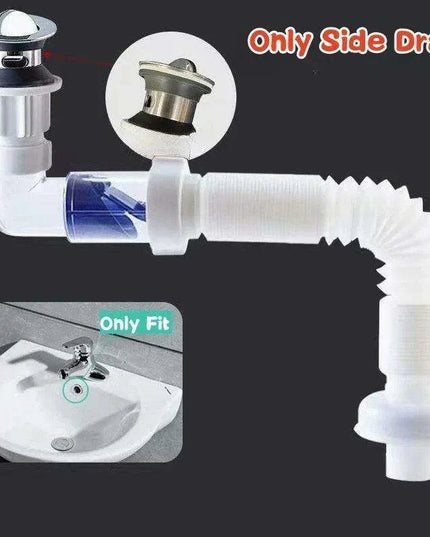 Versatile Tool-Free Sink Drainage Kit with Clog-Resistant Features for Kitchen and Bathroom