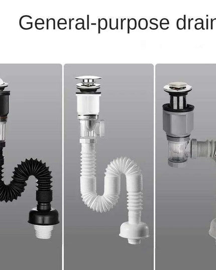 Versatile Tool-Free Sink Drainage Kit with Clog-Resistant Features for Kitchen and Bathroom