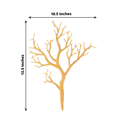 AliKopy 10-Pack Metallic Gold Manzanita Tree Branches, 14" Centerpiece