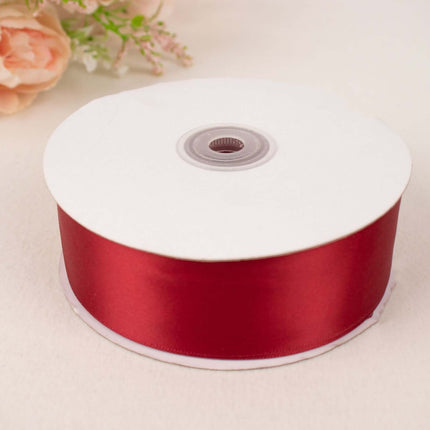 AliKopy 50 Yards 1.5" Burgundy Decorative Satin Ribbon - Smooth Finish