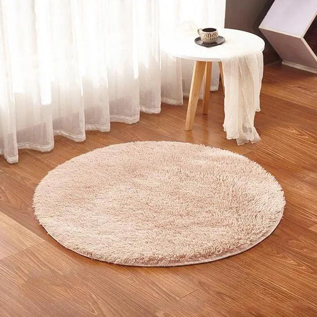 Fluffy Round Rug Carpets for Living Room - Très Elite