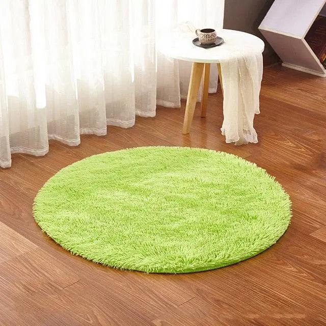 Fluffy Round Rug Carpets for Living Room - Très Elite