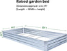 8x4ft - Rust-Proof Metal Garden Bed with Efficient Drainage System