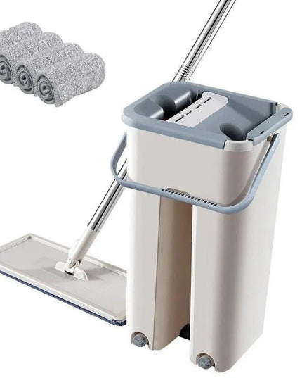 Ultimate Self-Wringing Microfiber Mop Set with Adjustable Handle