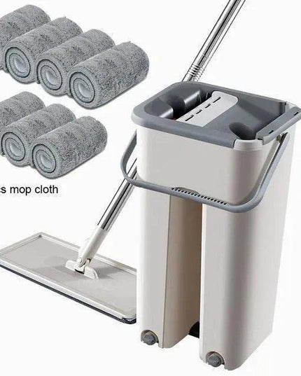 Ultimate Self-Wringing Microfiber Mop Set with Adjustable Handle