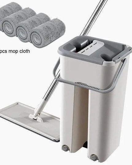 Ultimate Self-Wringing Microfiber Mop Set with Adjustable Handle
