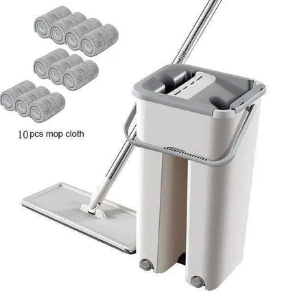 Ultimate Self-Wringing Microfiber Mop Set with Adjustable Handle