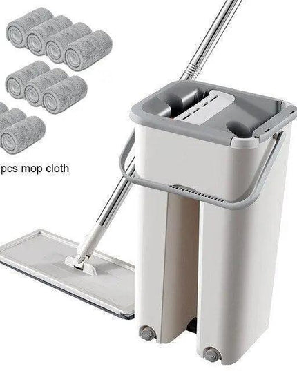 Ultimate Self-Wringing Microfiber Mop Set with Adjustable Handle