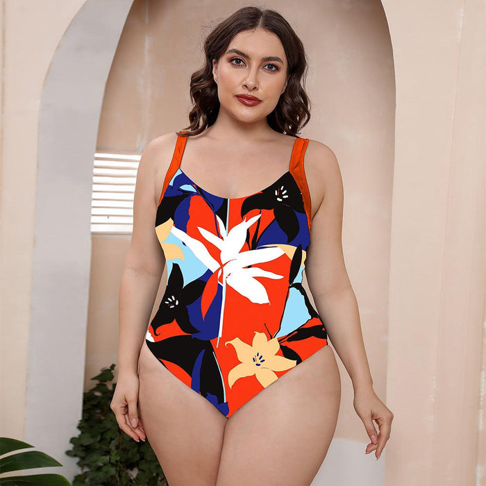Sunny Days Tropical Print One-Piece Swimsuit
