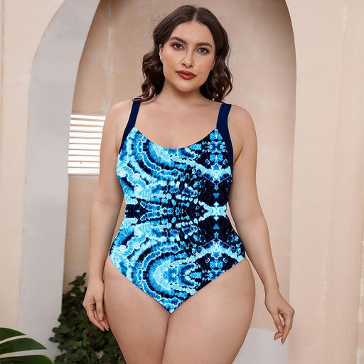 Sunny Days Printed Round Neck One-Piece Swimsuit